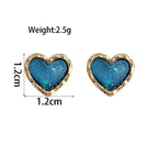 Blue Ear Studs