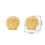 F819-Golden Bag Ear Studs