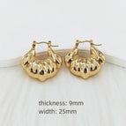 9mm*25mm / Gold / 1 Pair/Package