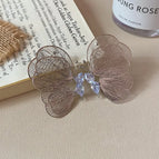 Silver butterfly earrings