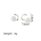 Shell flower earrings