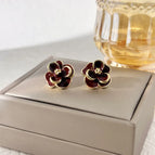 35# Flower Dripping Stud Earrings