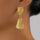 Golden / Imitation Tassel Earrings