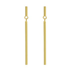 18K Gold [with Sterling Silver Earplug]] / 925 Silver