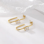 14K Gold + White Diamond