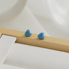 Denim Blue Heart/1 Pair