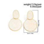 Geometric Smudged Earrings 3785