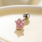 Silver / 2# Pink 6mm
