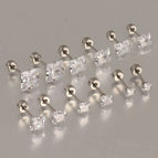 Silver Twisted Cake / 3/4/5/6/7/8 Six Pairs Set
