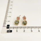 Olive Green Zircon-Silver Needle