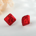 [Red] No. 4 Earrings/Including Daisy Ear Plugs