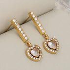 Heart Shape / Gold / 1 Pair/Package
