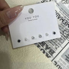 New arrival diamond beanie earrings casual small earrings suit