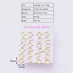 8.6x8.6mm / Square / 12 Pairs/Package