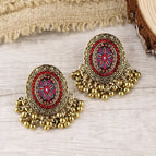 TZ114-Oval Red Diamond