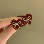 24# Silver Needle-Gold/1.3*1.1cm-Red Love