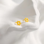 Yellow Six-pointed Star/1 Pair