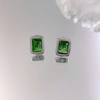 F2013 Green Crystal Stud Earrings