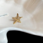 Ear Clip-Golden-Spiral Starfish