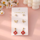 Average Size / Multicolor / Butterfly+Heart-shaped Four-leaf Clover