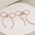 Bow 58 / Rose Gold / 1 Pair/bag