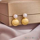 7#A Pair of Pearl Earrings (S925 Silver Needle)