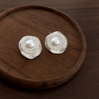 Double Layer Texture Flowers-Silver Needle