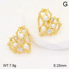 24mm Heart / Gold / 1 Pair/Package