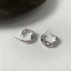 5# Silver Needle-Silver Pleated C- Shaped (Real Gold Plating)