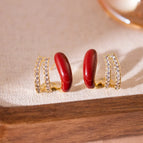 33# Multilayer Diamond Ear Studs
