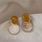10#Khaki earrings
