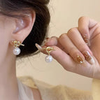 33# Retro Stud Earrings Silver