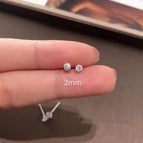 1# Small Zircon Stud Earrings