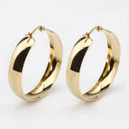 Same Face Width Golden 20mm Pair