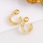 Gold Concave-convex C-ring