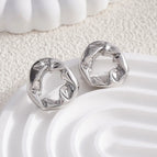 Silver Irregular Earrings