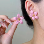 Dopamine Summer Flower Stud Earrings ~ Wg0-1102