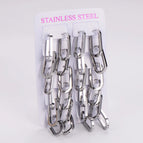 Steel Color 15.5 * 30mm / 1 Card
