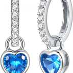 Style 1 [Ocean Blue Diamond] / 925 Silver