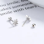 White gold/pair (straight) / 925 Silver