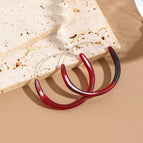 EH00097 Stone Red Earrings