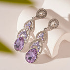 24#Silver Needle-Silver-Purple-Oval