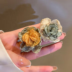 27# Silver Needle-Cloth-Yellow-Green Flowers