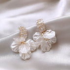Tassel Shell Flower【E0199 Silver Needle】