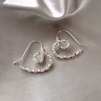 73# Asymmetric Love Heart Stud Earrings (Real Gold Plating)