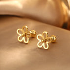 One Size / Golden Yellow / Ear Studs 2