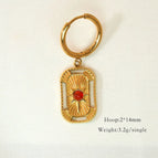 Eight Awn Star Red Agate