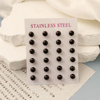 Black / 7mm/12 Pairs