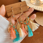 29-Light Color Leaf Tassel Ear Hook 252