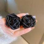 75# Silver Needle-24861b Black Flowers